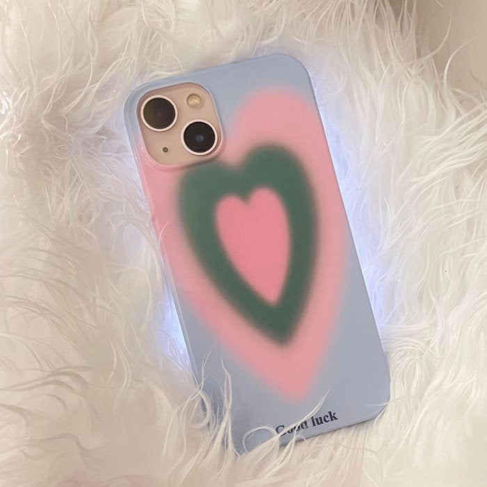 Funda para iPhone con corazón degradado