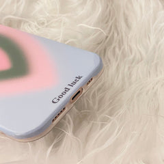 Funda para iPhone con corazón degradado