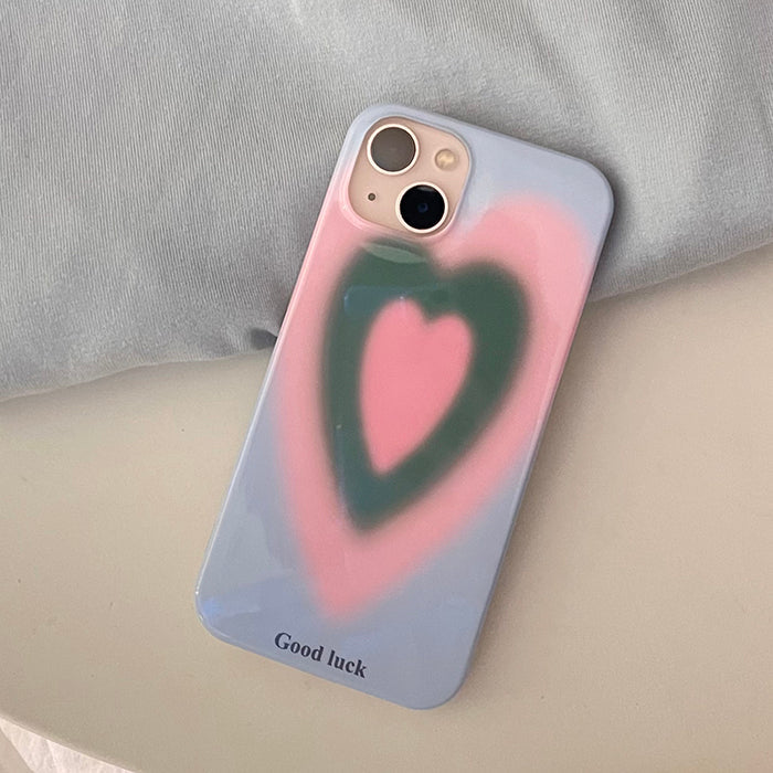 Funda para iPhone con corazón degradado