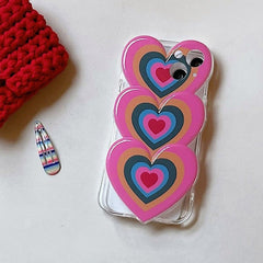 Gradient Hearts iPhone Case