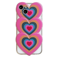 Funda para iPhone con corazones degradados