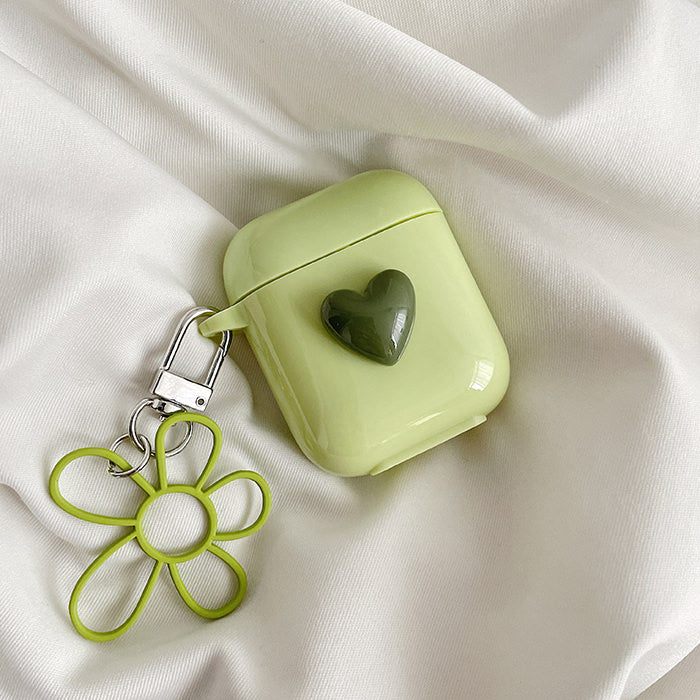 Green Flower AirPods Case