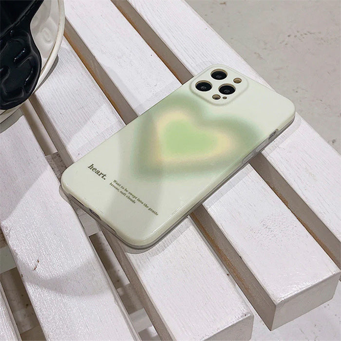 Green Heart iPhone Case