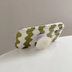 Funda para iPhone con estampado de ondas verdes