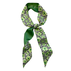 Green Satin Scarf