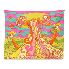 Groovy Mushroom Tapestry