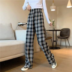 Grunge Aesthetic Plaid Pants