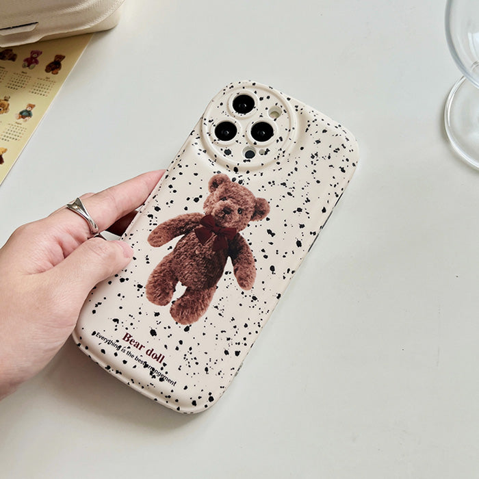 Grunge Bear iPhone Case