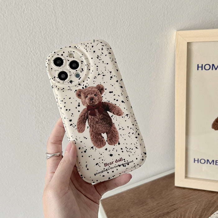 Funda para iPhone con diseño de oso grunge