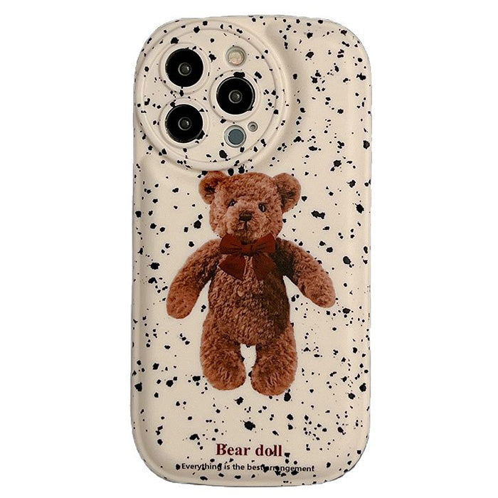 Grunge Bear iPhone Case