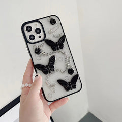 Funda para iPhone con diseño de mariposa grunge