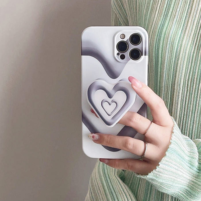 Funda para iPhone con diseño de corazón grunge