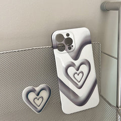 Funda para iPhone con diseño de corazón grunge