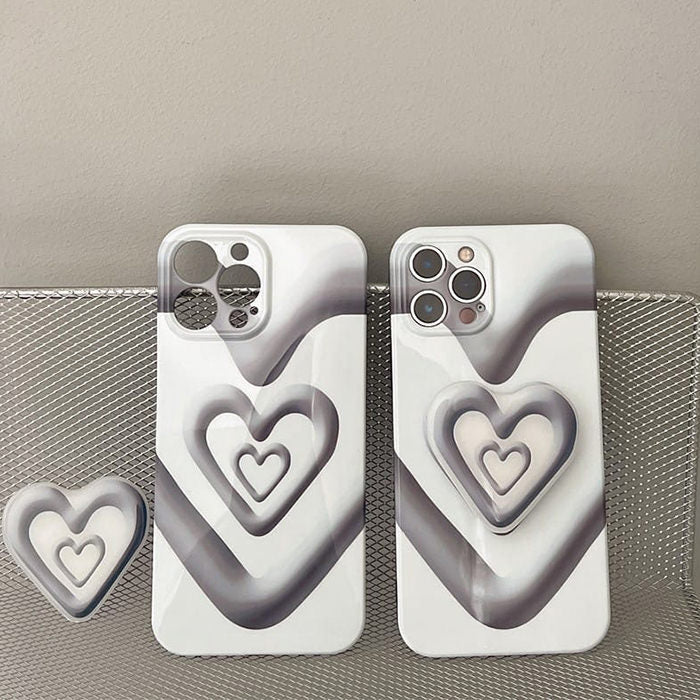 Funda para iPhone con diseño de corazón grunge