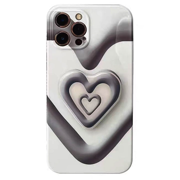 Funda para iPhone con diseño de corazón grunge