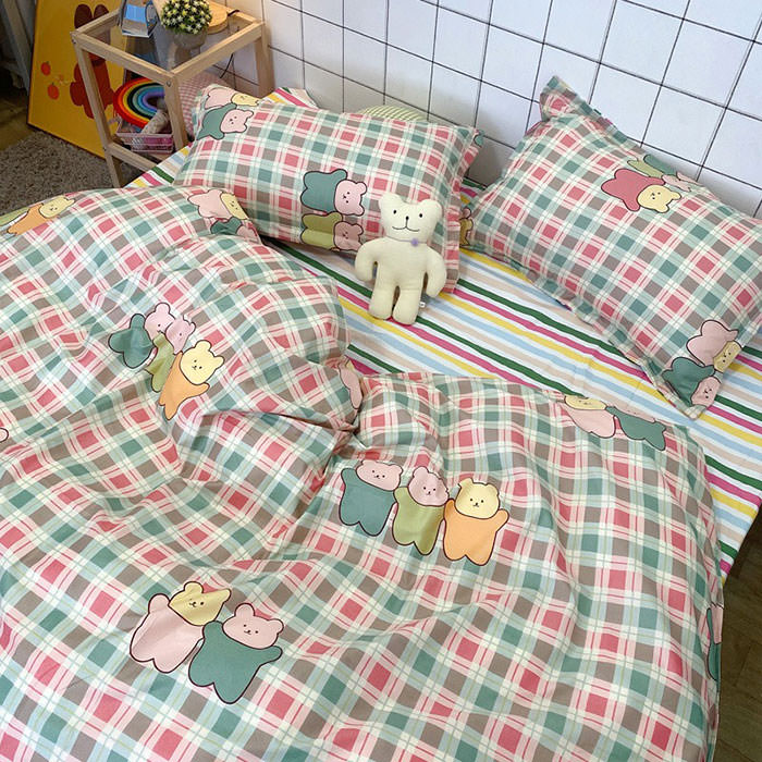 Juego de cama con ositos de goma