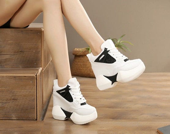 12cm Thick Sole Fashion Sneakers for Women