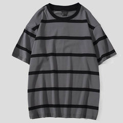 Striped Short Sleeve Shirt for Men