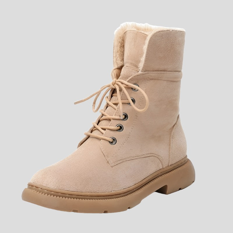 Botas de felpa de ante para mujer 