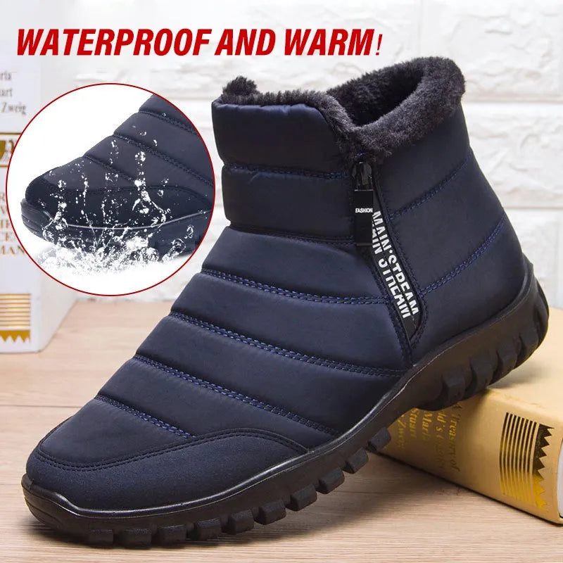 Rutschfeste, warme, wasserdichte Stiefeletten