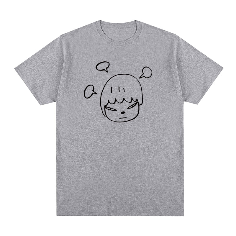 Kurzärmlige Unisex-T-Shirts mit Yoshitomo Nara-Aufdruck