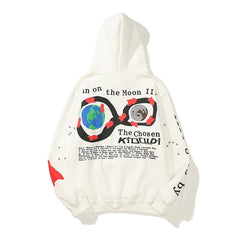 Sudadera con capucha unisex retro de gran tamaño