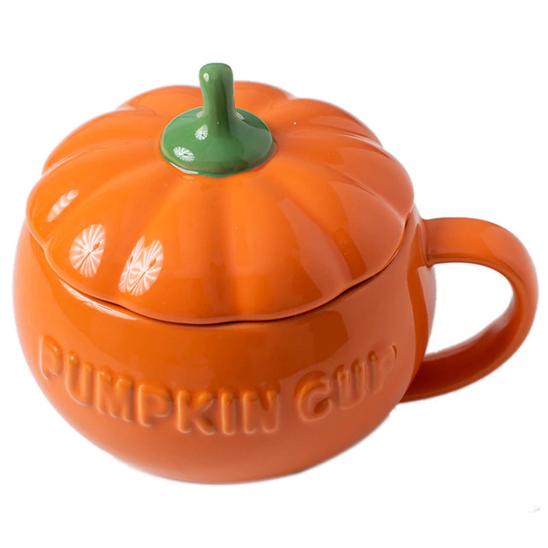 Taza con forma de calabaza