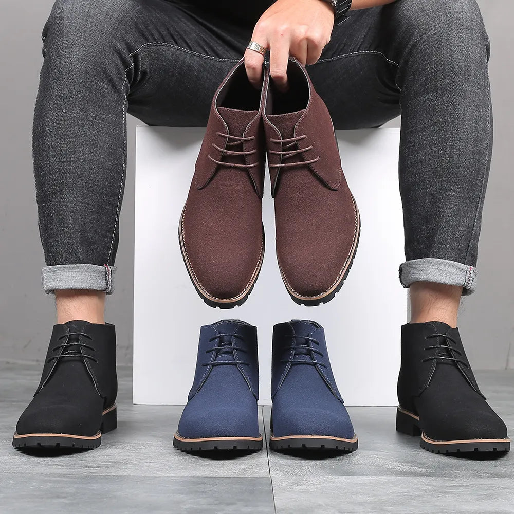 Chelsea Boots aus Rindsveloursleder für Herren