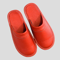 Unisex Hausschuhe aus Spaltleder