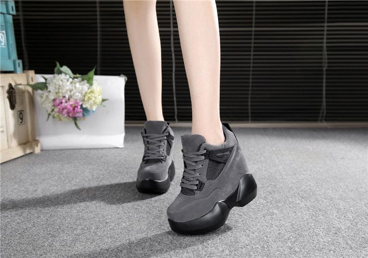 12cm Thick Sole Fashion Sneakers for Women