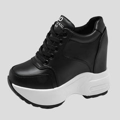 Leather High Platform Sneakers for Women