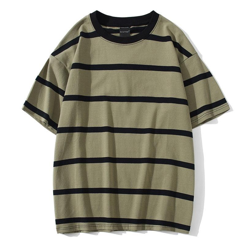 Striped Short Sleeve Shirt for Men