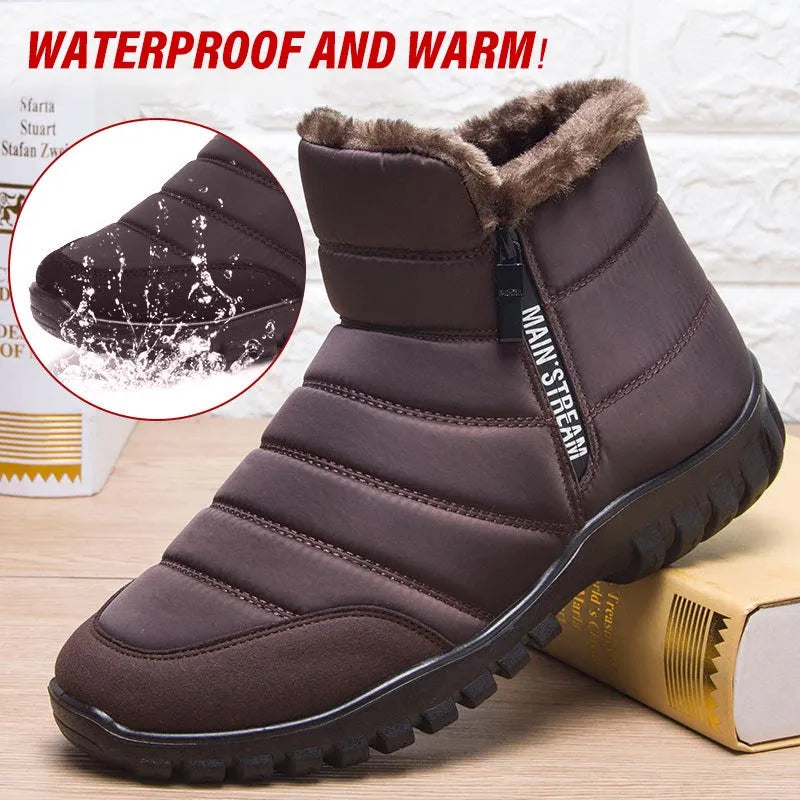 Rutschfeste, warme, wasserdichte Stiefeletten