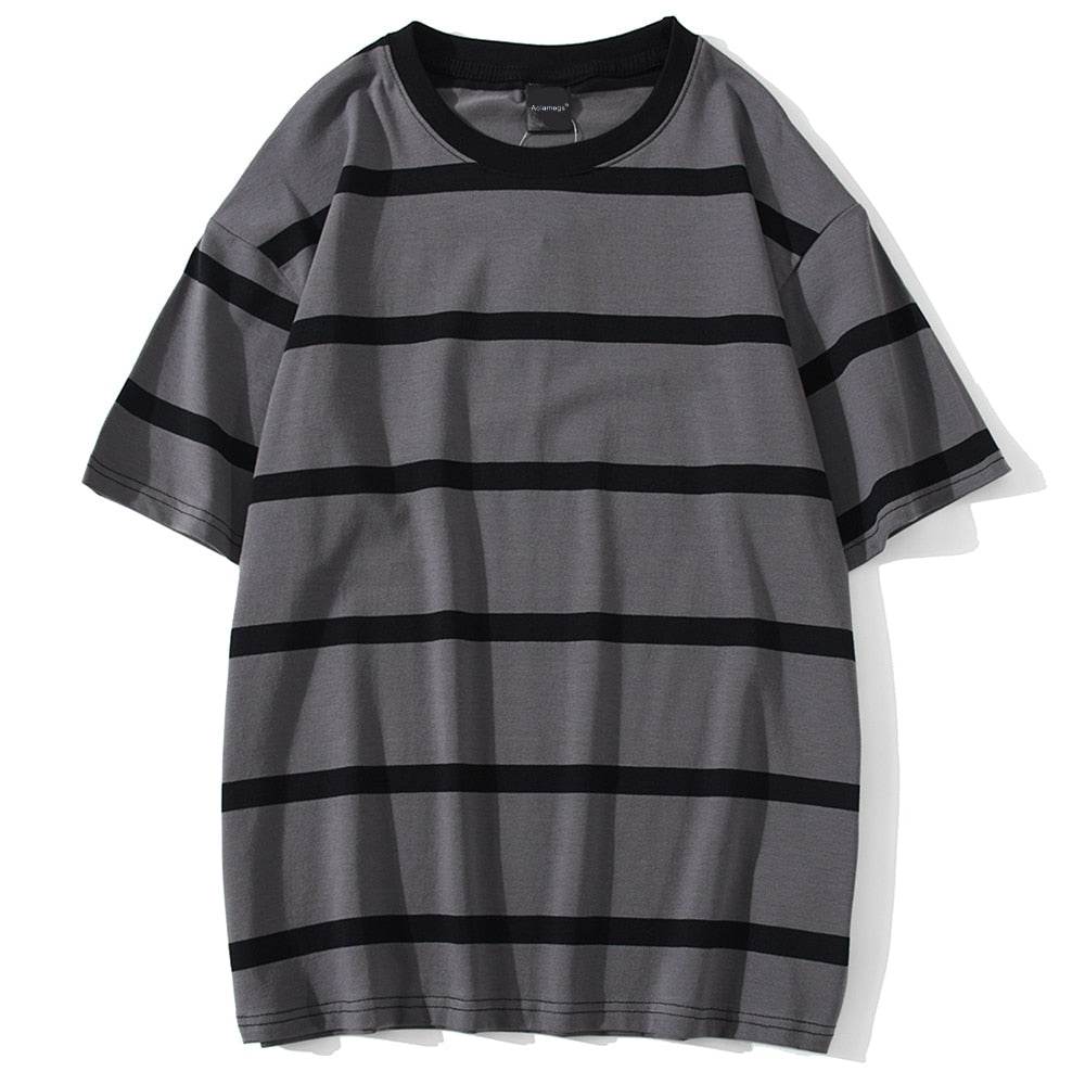 Striped Short Sleeve Shirt for Men