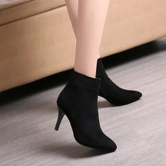 High-Heeled Ankle Boots
