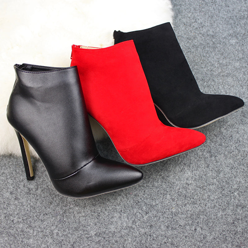 High-Heeled Ankle Boots