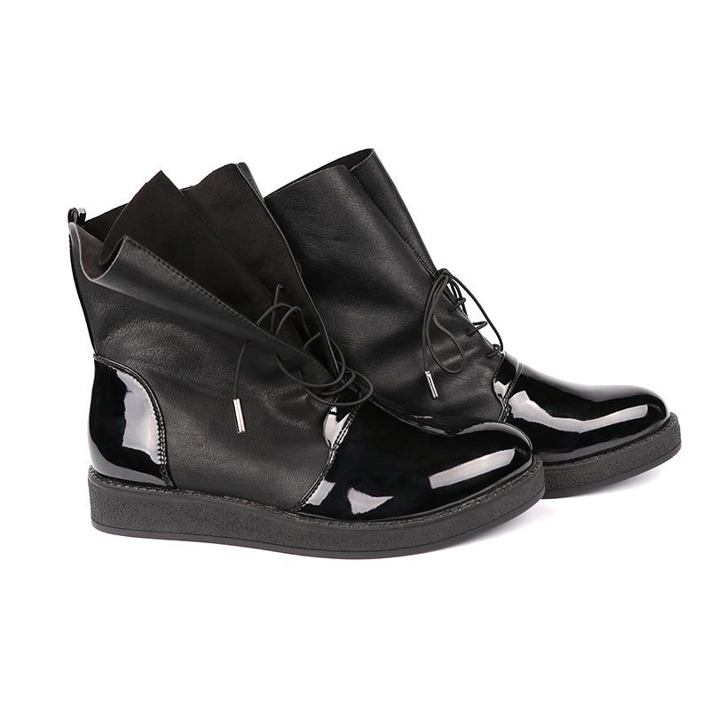 PU-Leather Platform Shoes