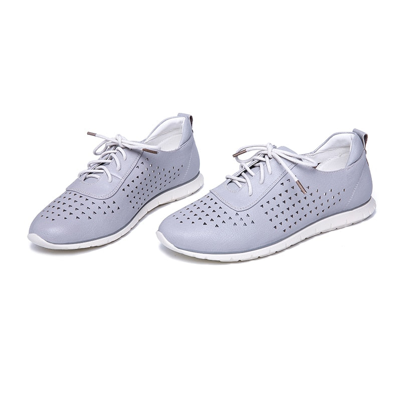 Zapatos Oxford transpirables con cordones 