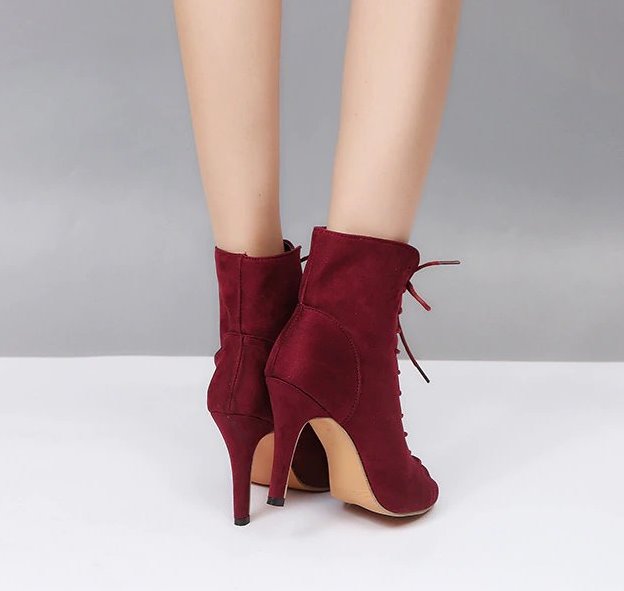 Peep-Toe High-Heeled Shoes