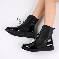 PU-Leather Platform Shoes