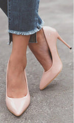 PU High Heel Basic Pumps 