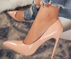 PU High Heel Basic Pumps 