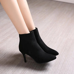 High-Heeled Ankle Boots