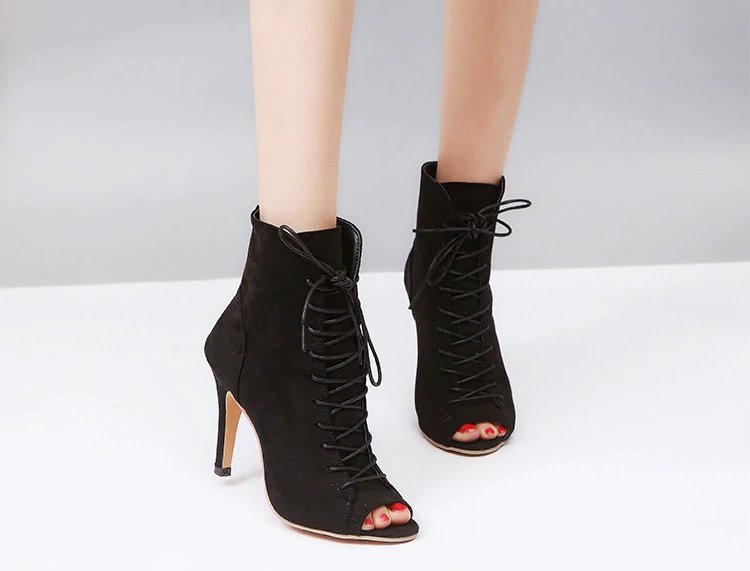 Peep-Toe High-Heeled Shoes