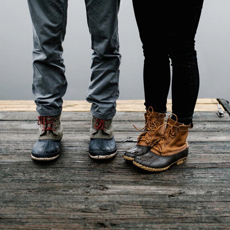 Botas de lluvia impermeables de cuero sintético con cordones cruzados 