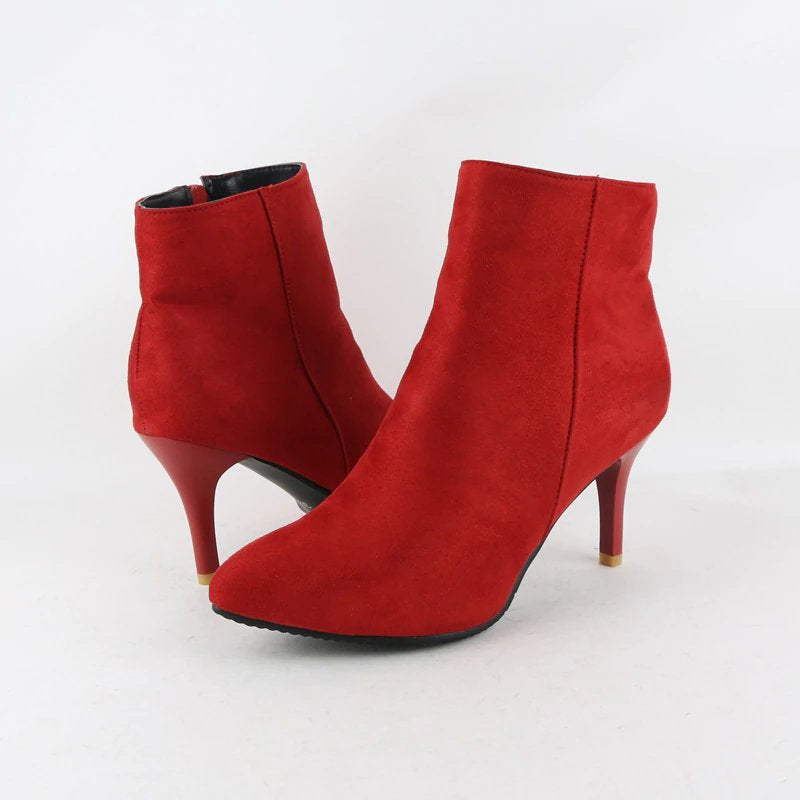 High-Heeled Ankle Boots