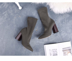 Elastic Ankle Boots