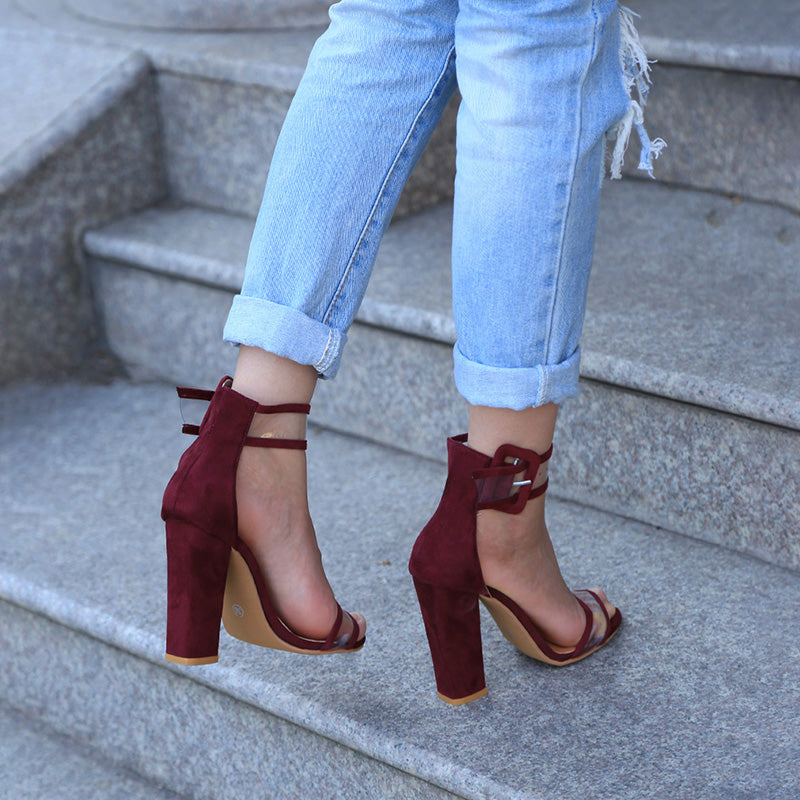 Strap High-Heeled Sandals