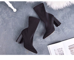 Elastic Ankle Boots