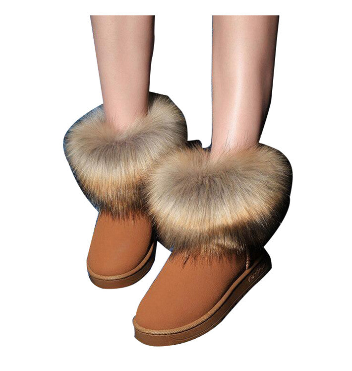 Warm Thick Fur Snow Ankle Boots